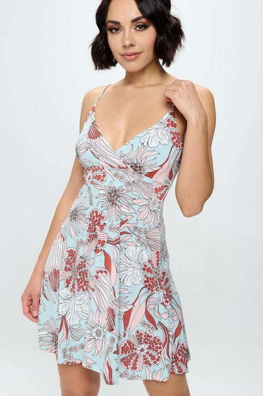 Mini vestido con estampados bulgaros