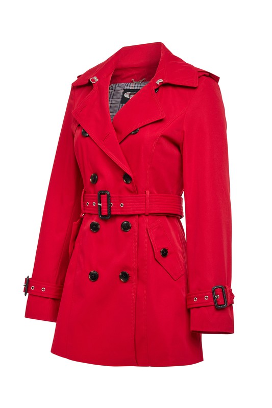 Gabardina forrada con gorro desmontable