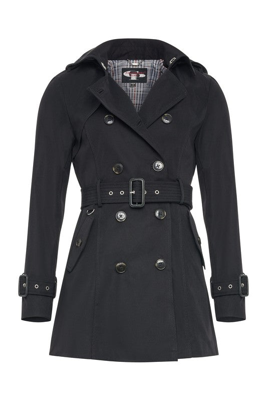 Gabardina forrada con gorro desmontable