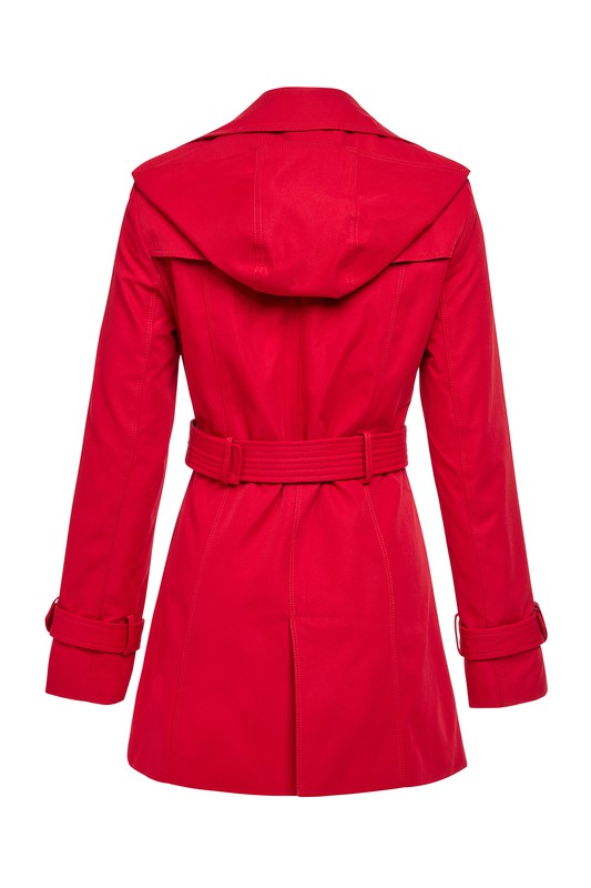Gabardina forrada con gorro desmontable