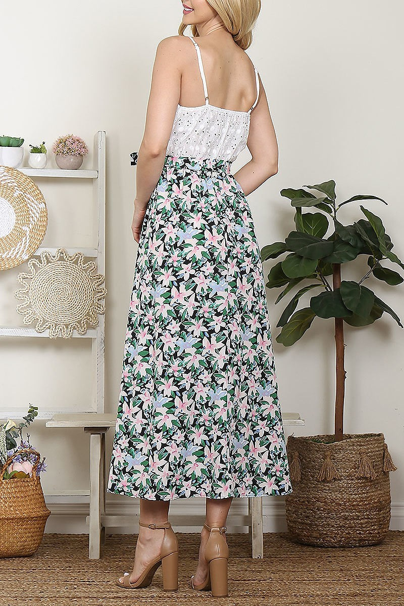 Vestido combinado