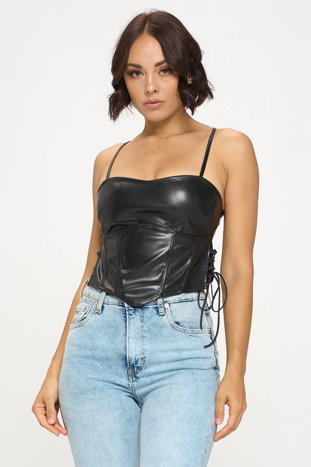 Corset con tiras a los costados
