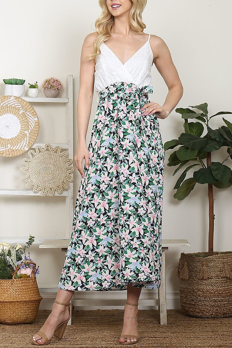 Vestido combinado